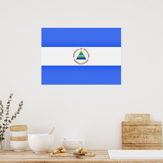 Flag of Nicaragua Poster (Kitchen)