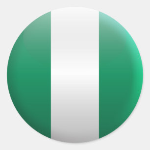 Flag of Nigeria Classic Round Sticker