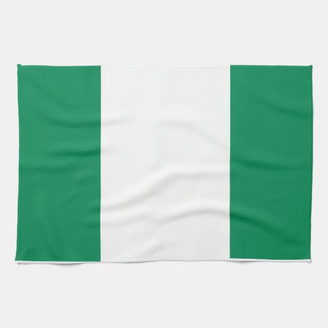 Flag of Nigeria Tea Towel (Horizontal)