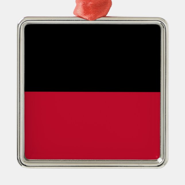 Flag of Nijmegen Metal Tree Decoration (Front)