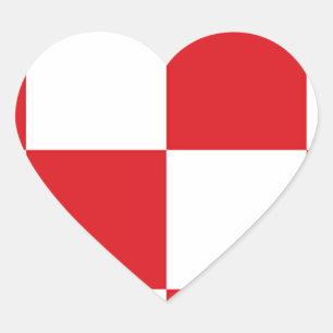 Flag of North Brabant Heart Sticker