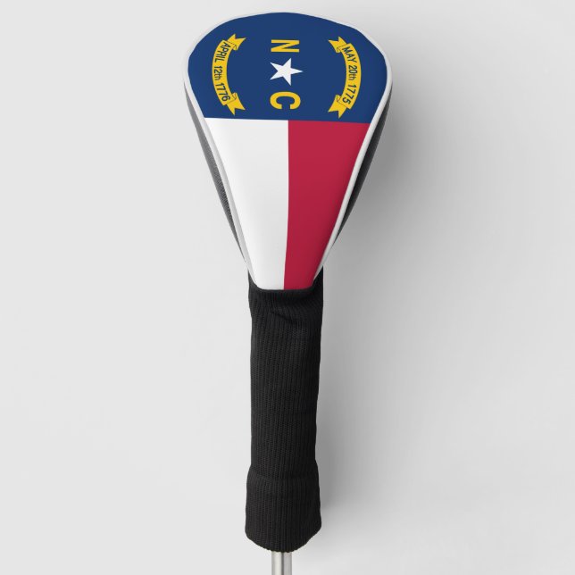 Flag of North Carolina Golf Head Cover (Front)