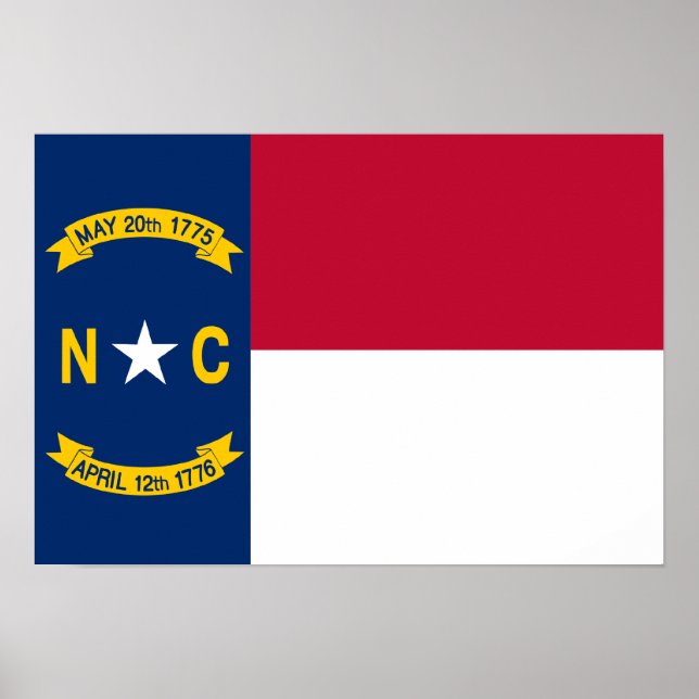 Flag of North Carolina Poster (Front)