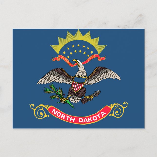 Flag of North Dakota Postcard (Front)