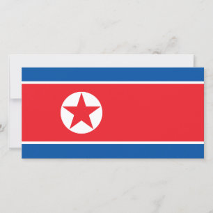 Flag of North Korea (DPRK) Card