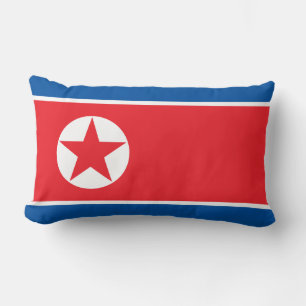 Flag of North Korea (DPRK) Lumbar Cushion