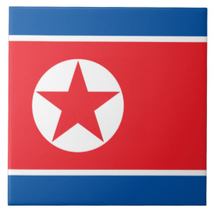 Flag of North Korea (DPRK) Tile