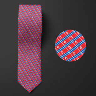 Flag of North Korea Pattern Tie