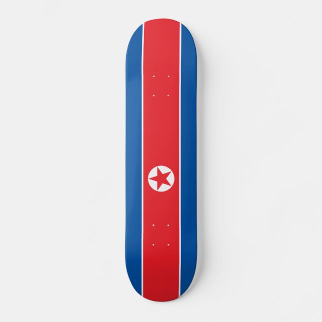 Flag of North Korea Skateboard Deck (Front)