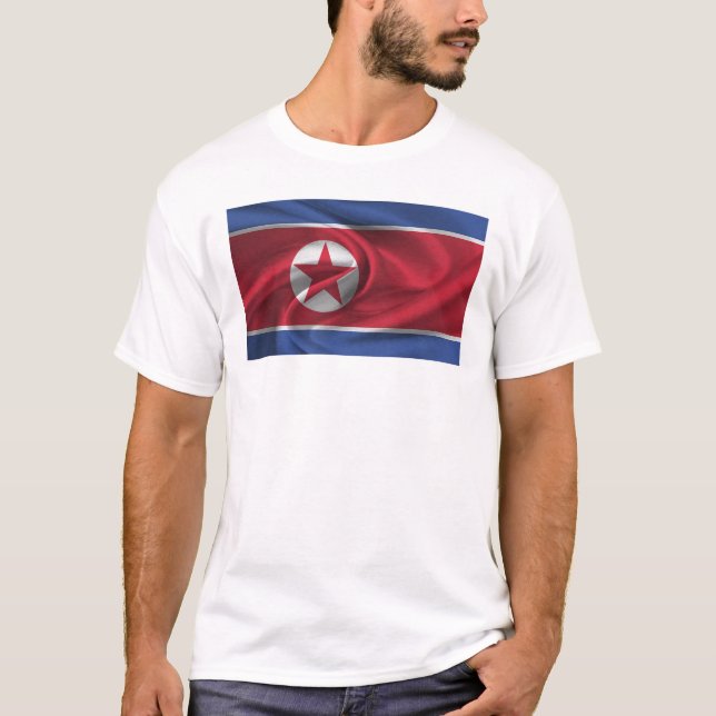 Flag Of North Korea T-Shirt (Front)