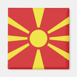 Flag of North Macedonia Magnet