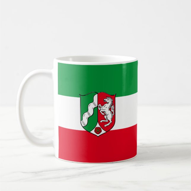 Flag of North-Rhine Westphalia Coffee Mug (Left)