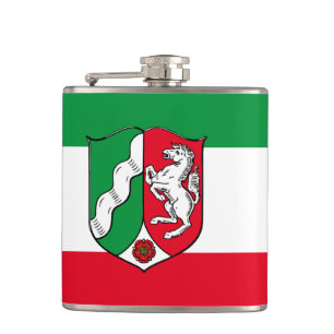 Flag of North-Rhine Westphalia Hip Flask
