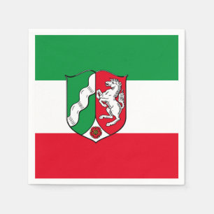 Flag of North-Rhine Westphalia Paper Napkins