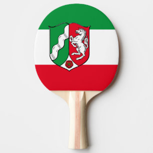 Flag of North-Rhine Westphalia Ping Pong Paddle