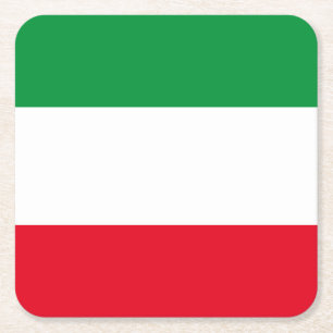 Flag of North-Rhine Westphalia Square Paper Coaste Coaster