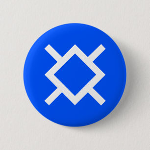 Flag of Northern Cheyenne 6 Cm Round Badge