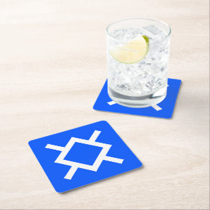 Flag of Northern Cheyenne Square Paper Coaster