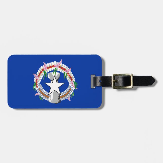 Flag of Northern Mariana Islands Luggage Tag (Front Horizontal)