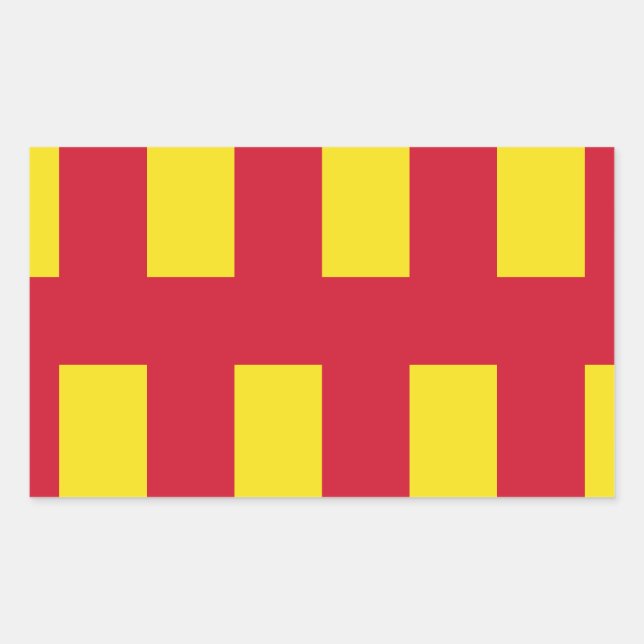 Flag of Northumberland Rectangular Sticker (Front)