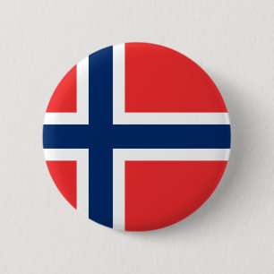 Flag of Norway 6 Cm Round Badge