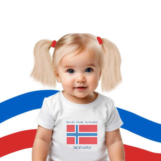 Flag of Norway Baby Bodysuit (Creator Uploaded)