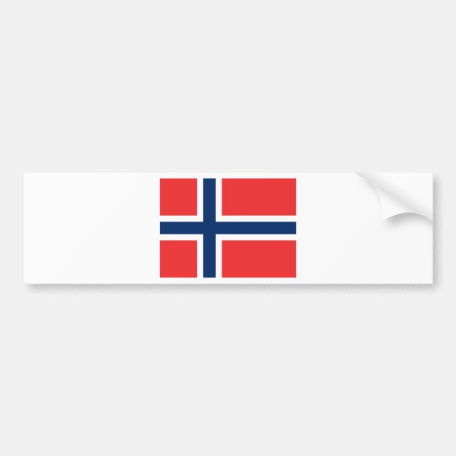 Flag of Norway Bumper Sticker (Front)