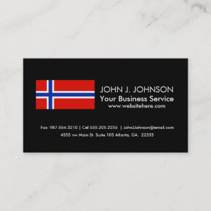 Flag of Norway Business Card