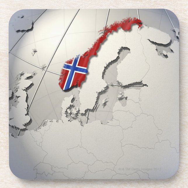 Flag of Norway Coaster (Front)
