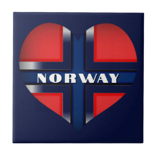 Flag of Norway Cutout Tile