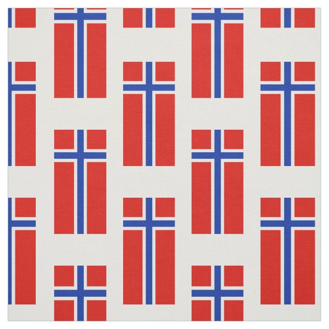 Flag of Norway Fabric (Swatch)
