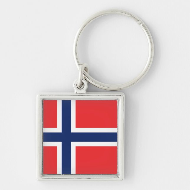 Flag of Norway Key Ring (Front)