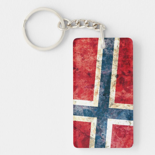 Flag of Norway Key Ring (Front)