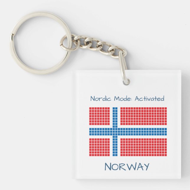 Flag of Norway Key Ring (Front)