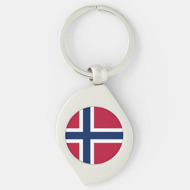 Flag of Norway Key Ring (Front)