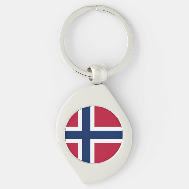 Flag of Norway Key Ring (Front)