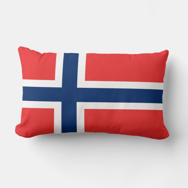 Flag of Norway Lumbar Cushion (Front)