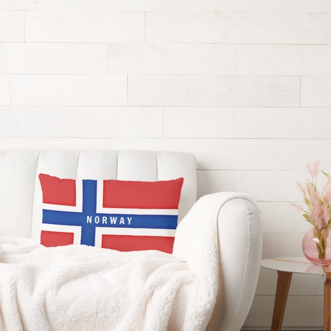 Flag of Norway Lumbar Cushion (Couch)