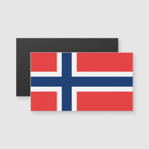 Flag of Norway Magnetic Business Cards