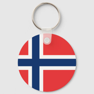 Flag of Norway - Norges flagg - Det norske flagget Key Ring