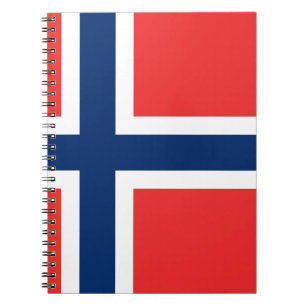 Flag of Norway - Norges flagg - Det norske flagget Spiral Notebook
