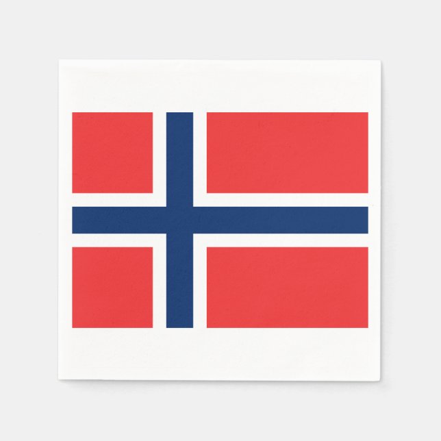 Flag of Norway Paper Napkins (Front)