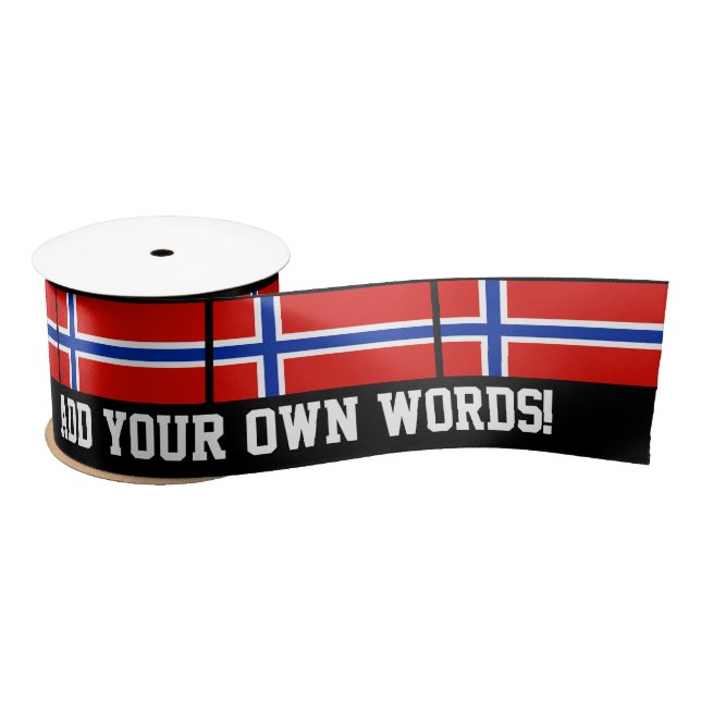 Flag of Norway Satin Ribbon (Spool)