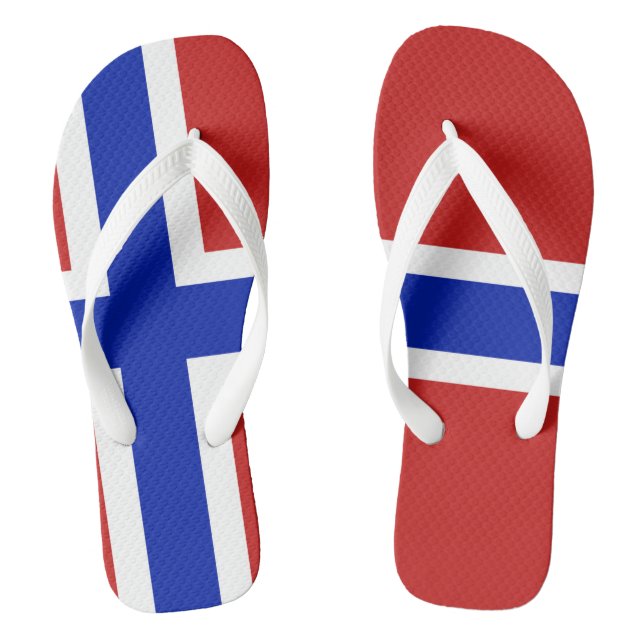 Flag of Norway Scandinavian Jandals (Footbed)