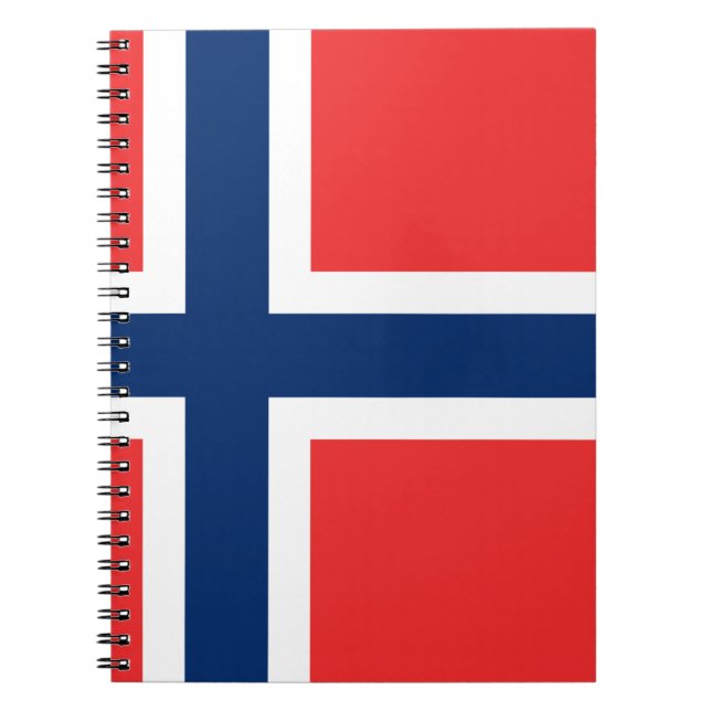 Flag of Norway Spiral Notebook (Front)