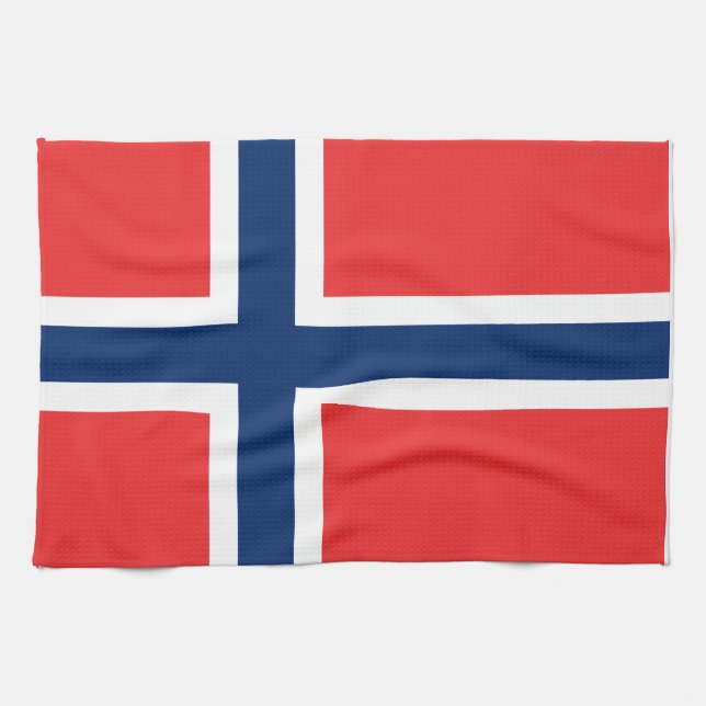 Flag of Norway Tea Towel (Horizontal)