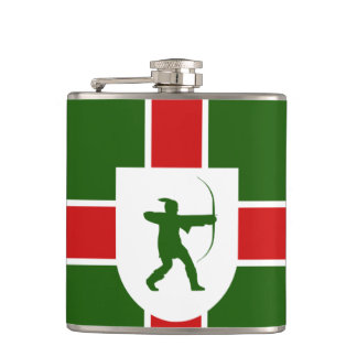 Flag of Nottinghamshire Hip Flask