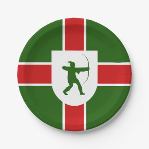 Flag of Nottinghamshire Paper Plates