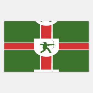 Flag of Nottinghamshire Rectangular Sticker
