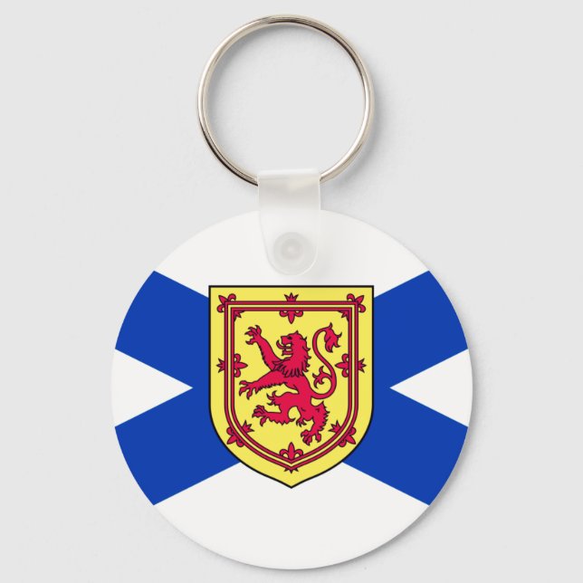 Flag of Nova Scotia, Canada Key Ring (Front)